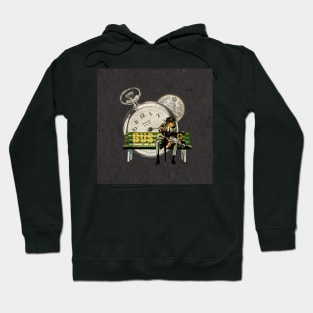 Bus Stop - Surreal/Collage Art Hoodie